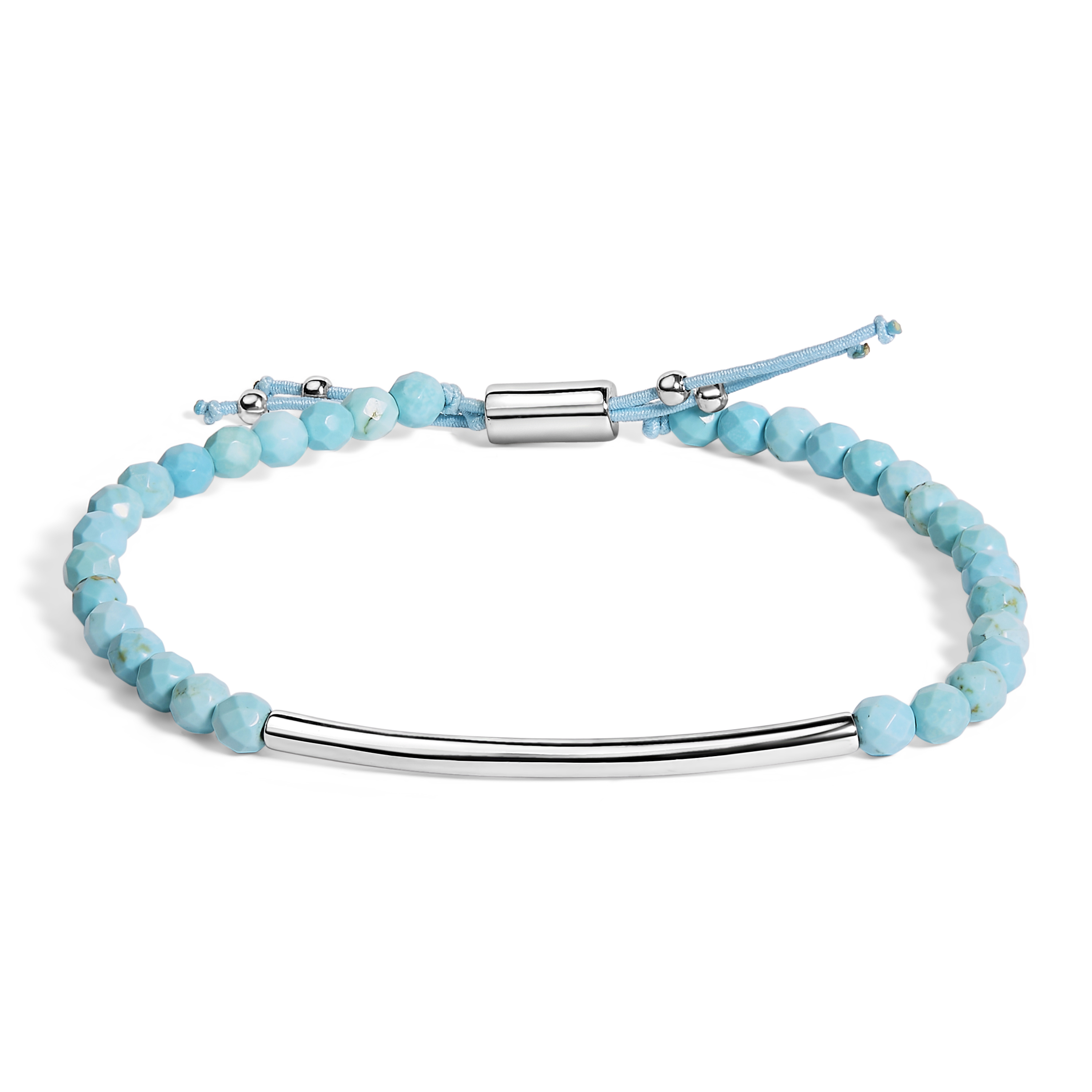 Sterling Silver Turquoise Beads Station